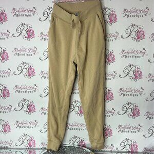 FWD jogger pants sweat pants comfy brown tie up waist Tan Jogger Pants
